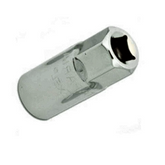 Trueliving_Sockets- 12.7mm (1/2) Square Drive- Spark Plug (C.R.V.) PROD. NO.	FIG. NO.	A	B	C	ΘD	ΘE	A/F	WT. GMS SP 16	1	36	20	16	14.0	22.5	8	50